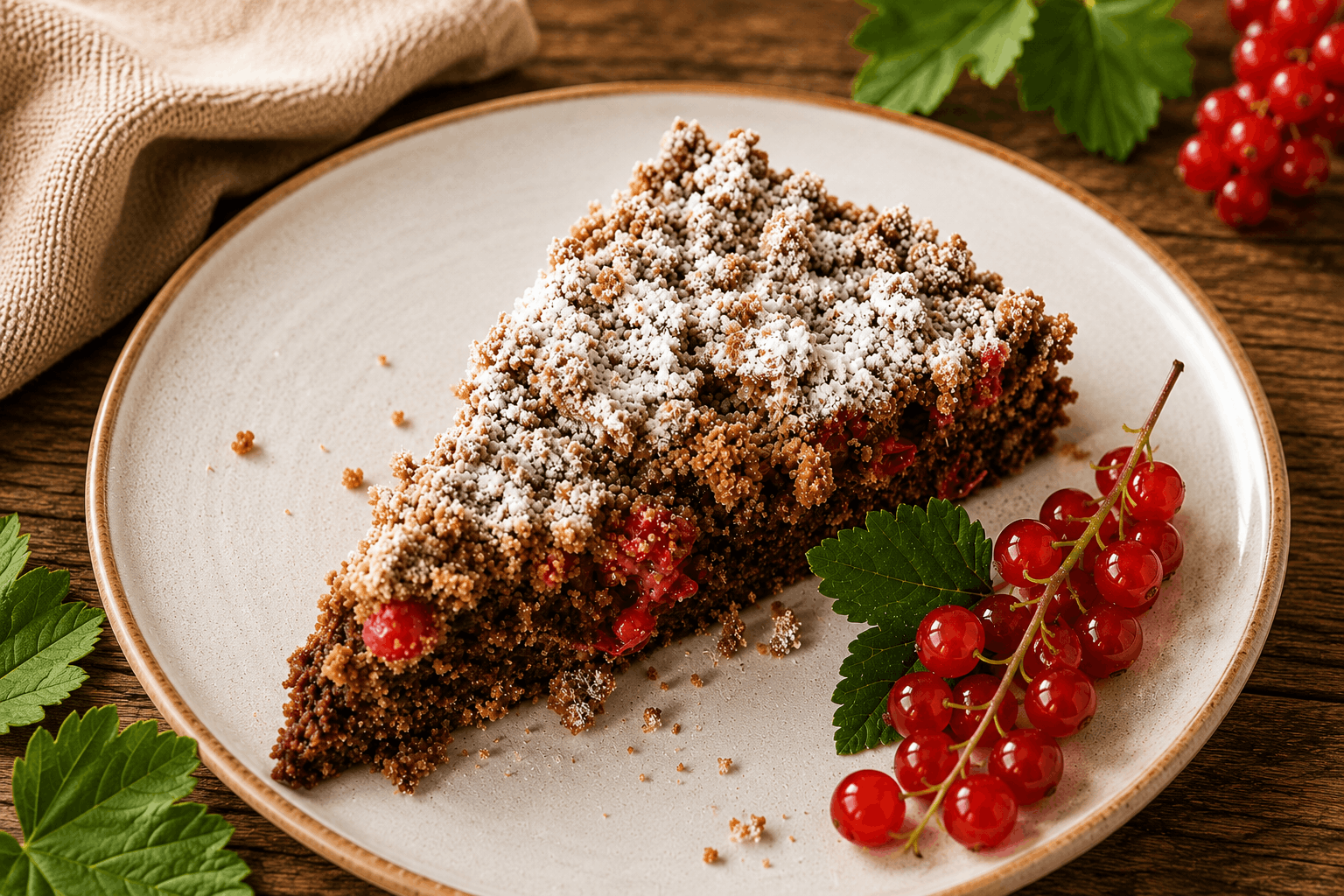 Johannisbeer-Streuselkuchen – grüner Tag Stabilisierungsphase