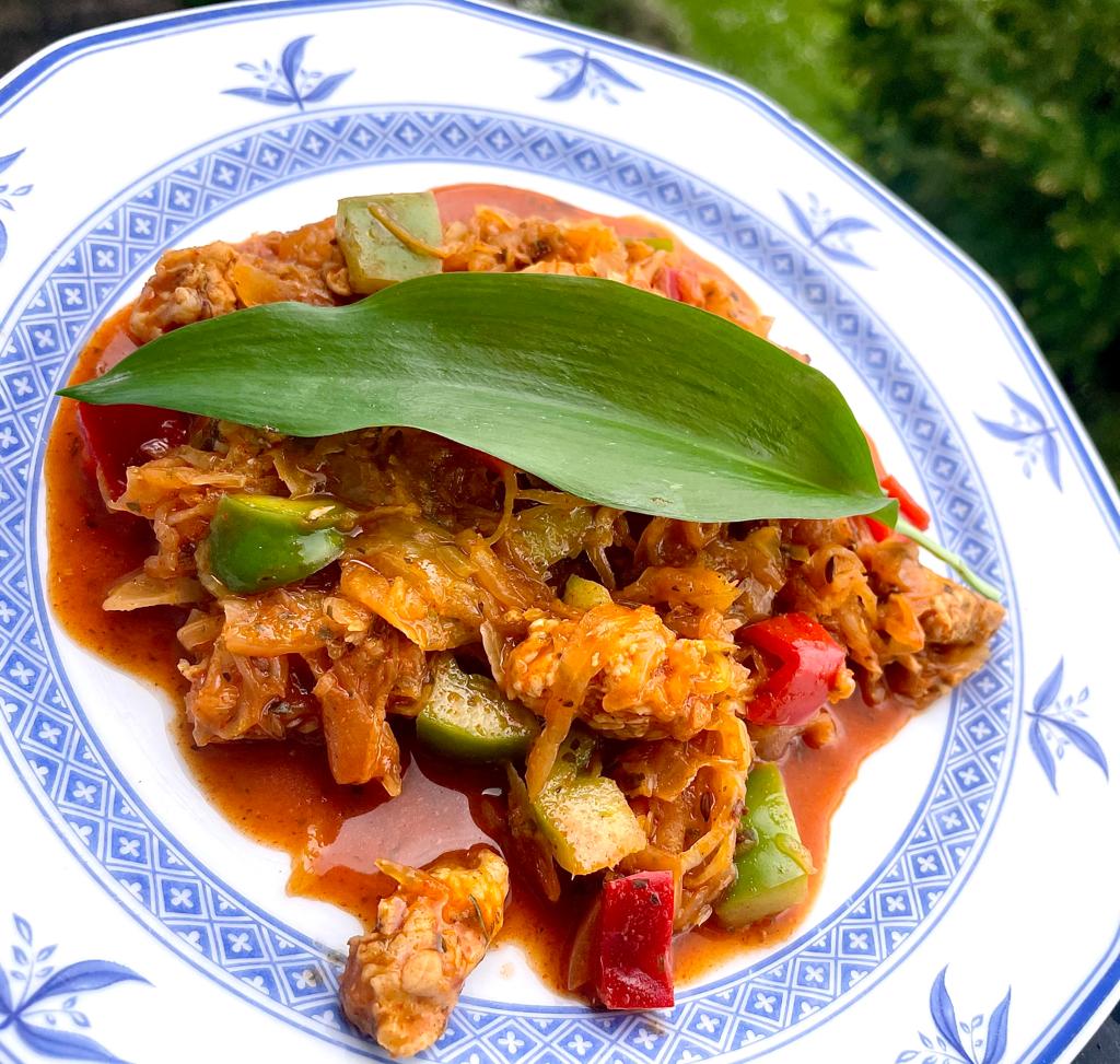 Szegediner Gulasch von der Pute – grüne Tage