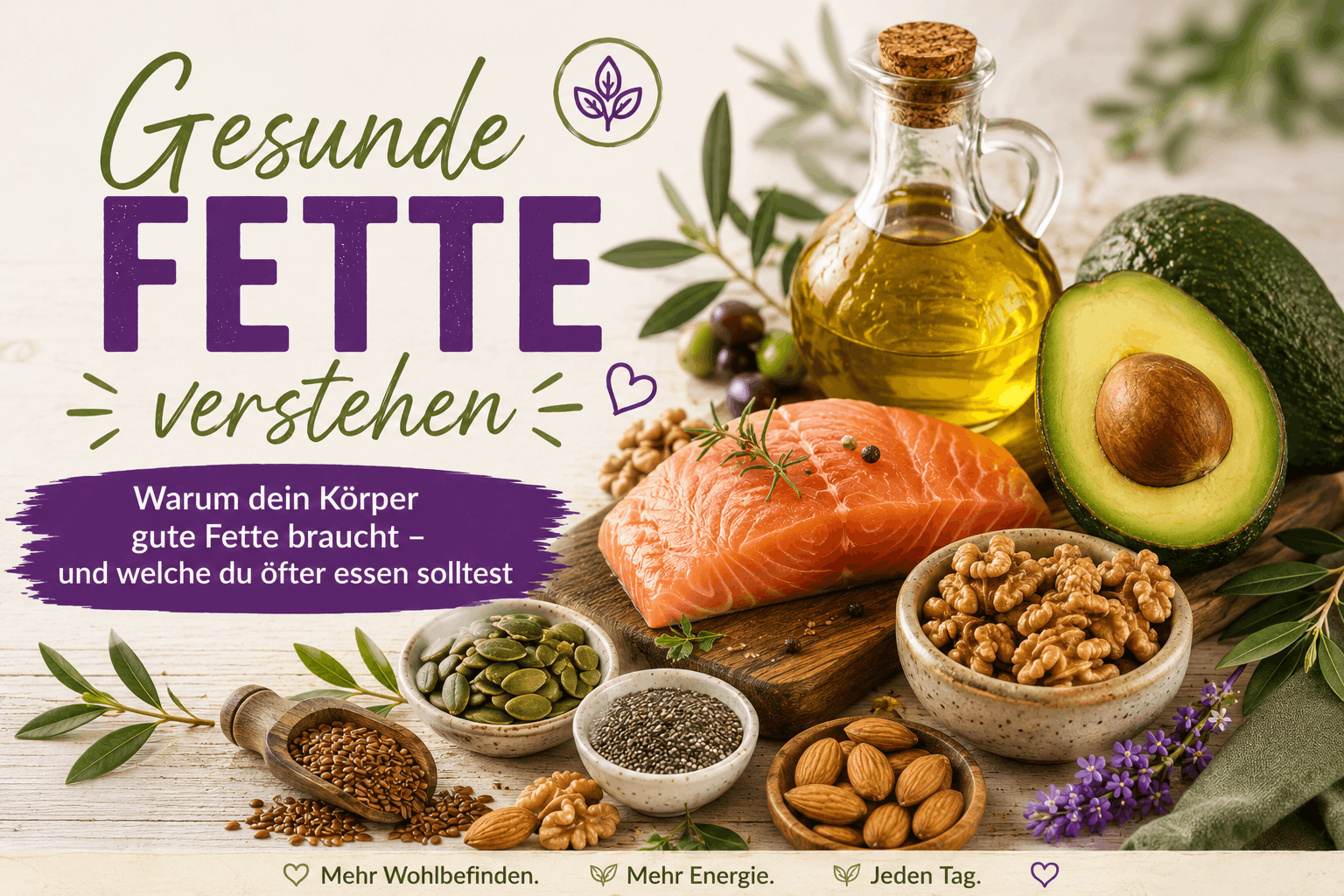 Gesunde Fette verstehen - warum dein Körper gute Fette braucht