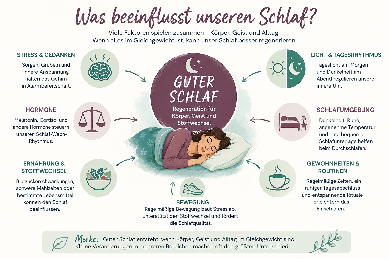 Warum guter Schlaf für Stoffwechsel, Hormone, Gesundheit und Wohlbefinden so wichtig ist